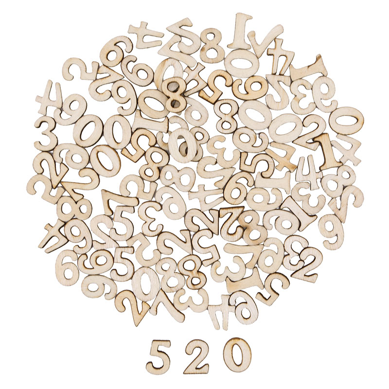 100pcs Letters Wooden Alphabet - Embellish Craft ulasan dan harga