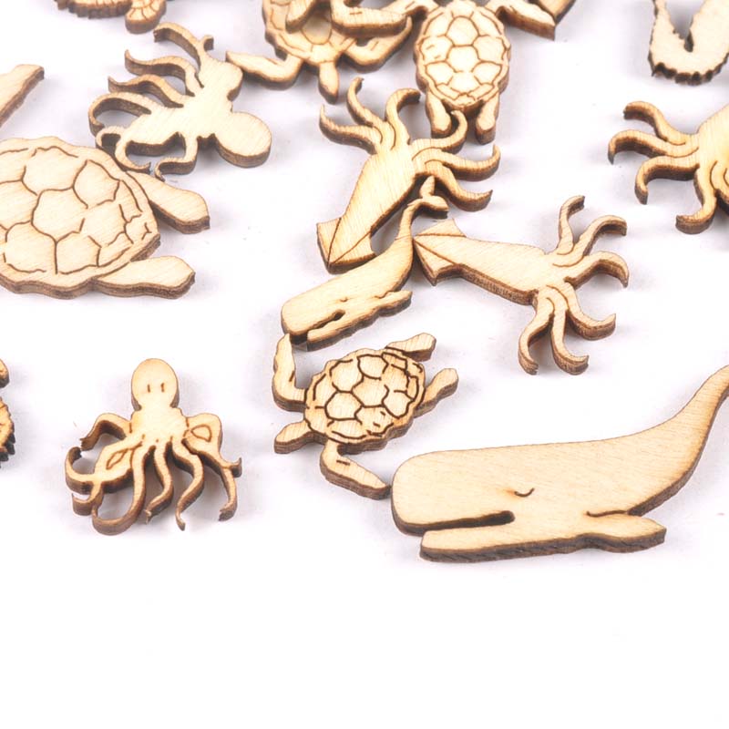 20Pcs 25-40mm Sea Turtle/horse - Embellish Craft ulasan dan harga
