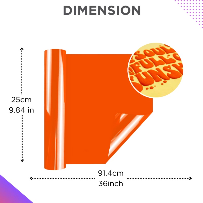3D Puff Heat Transfer Vinyl, P - Glitter Vinyl Roll ulasan dan harga