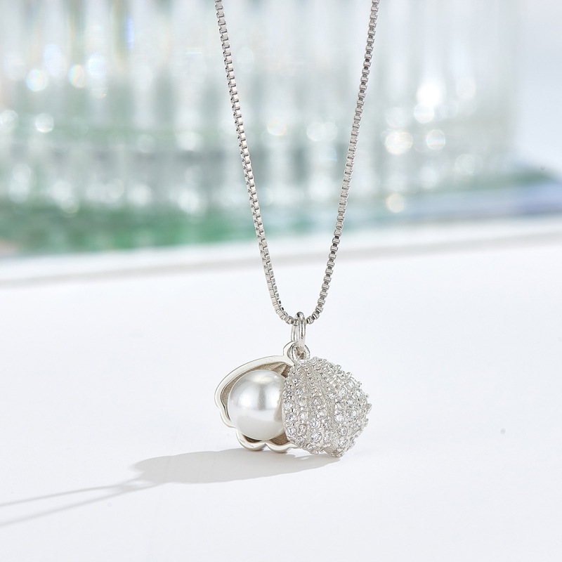 Popular 925 Sterling Silver Pe - Pearl Trim Chain ulasan dan harga