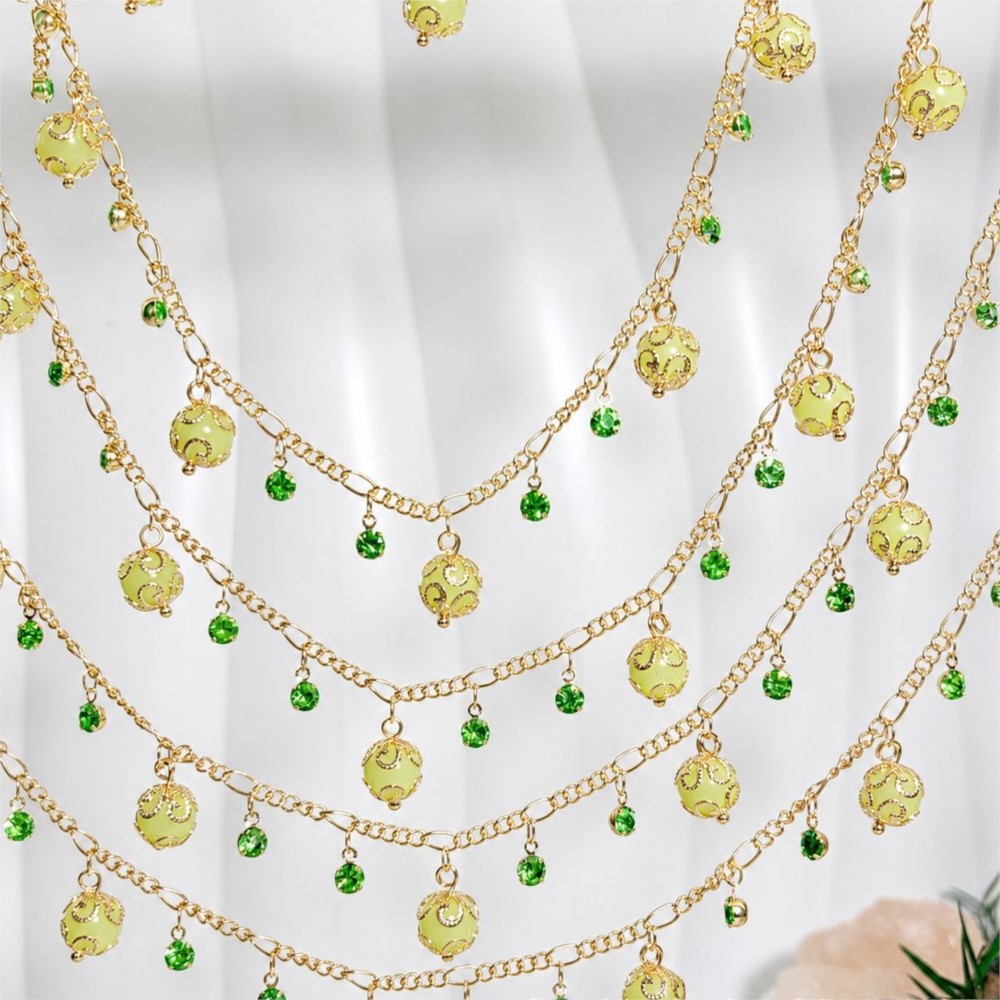 0.5Meter/1Meter Glass Bead Rhi - Pearl Trim Chain ulasan dan harga