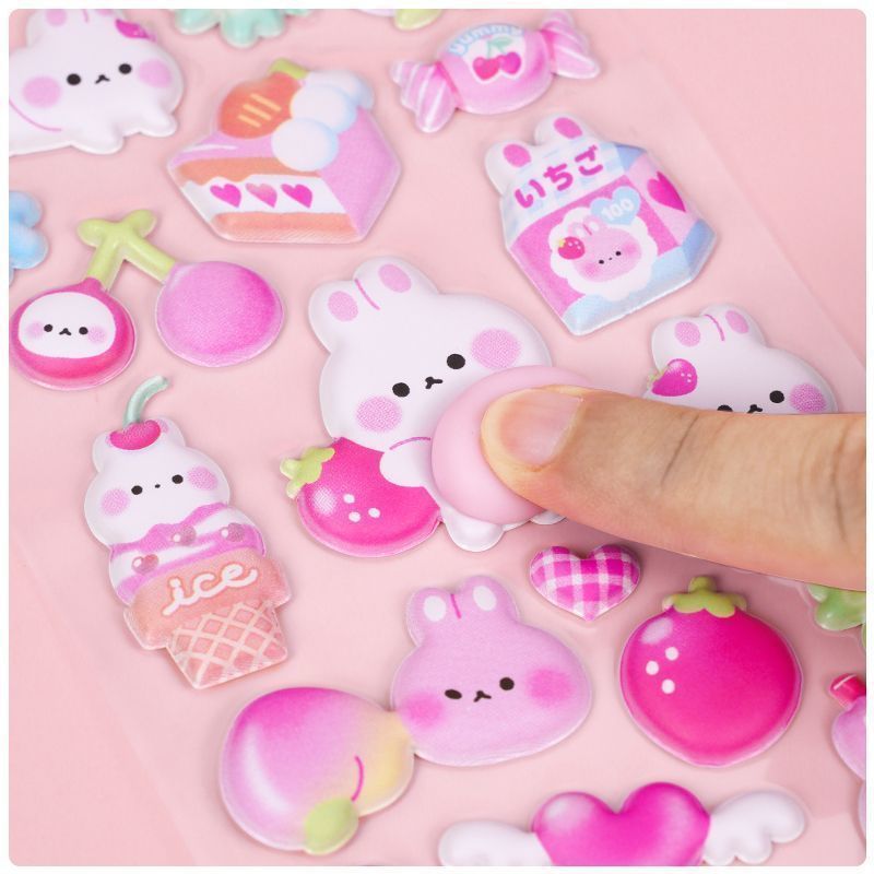 1 Sheet Puffy Bunny 3D Bubble  - Craft Embellishment World ulasan dan harga