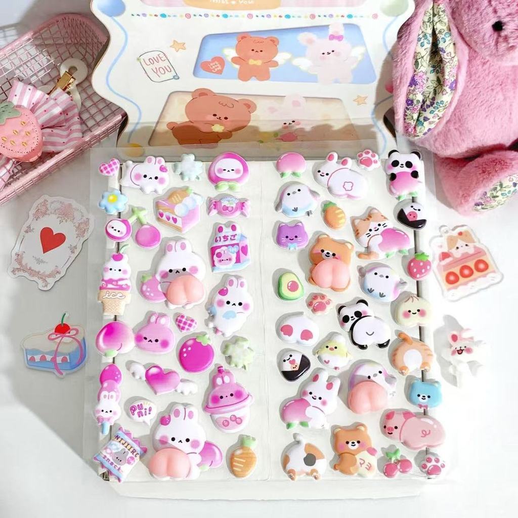 1 Sheet Puffy Bunny 3D Bubble  - Craft Embellishment World ulasan dan harga