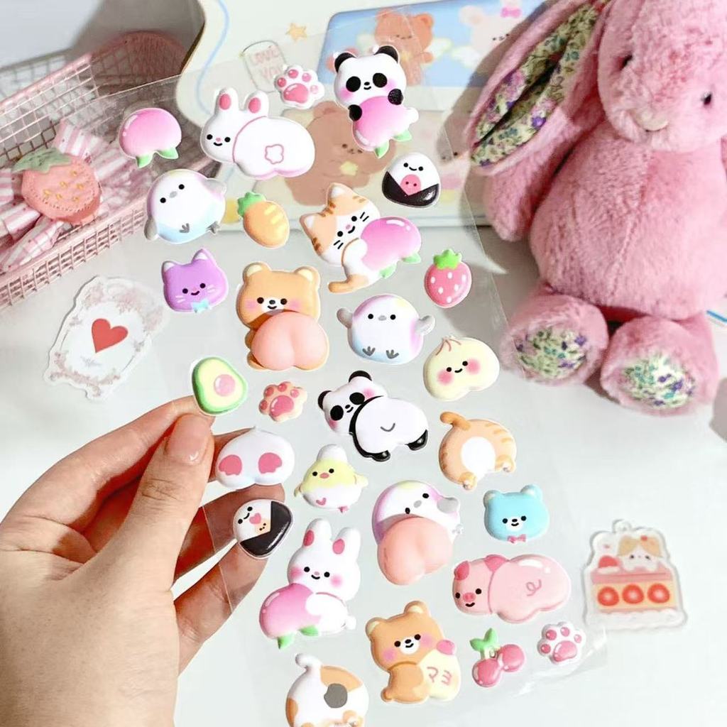 1 Sheet Puffy Bunny 3D Bubble  - Craft Embellishment World ulasan dan harga