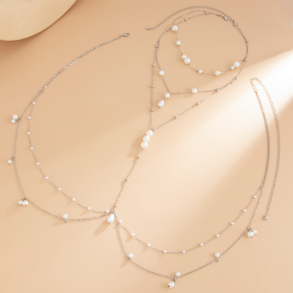 Multi Layer Imitation Pearl Ne - Pearl Trim Chain ulasan dan harga